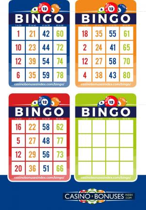 75 ball bingo cards images